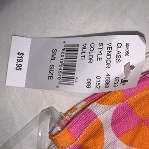 New pacsun pink and orange tube top
